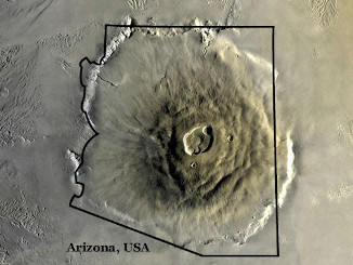 Olympus Mons and Arizona