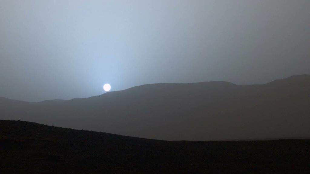 Sunset on Mars