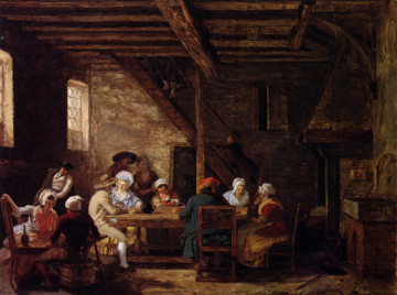 Pub Interior, by Leonard Defrance, 18th Century