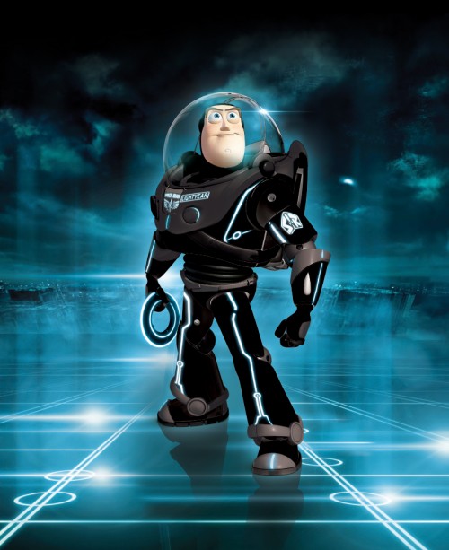 Buzz Lightyear Enter the Grid from Tron