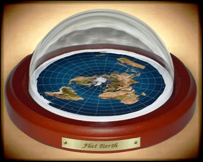 Flat Earth Model with Dome