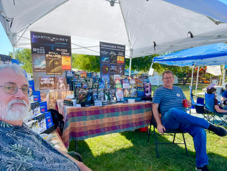 Dave with Martin Wilsey at the Bluemont Fair