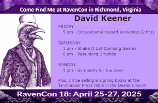 Come Find David Keener at RavenCon